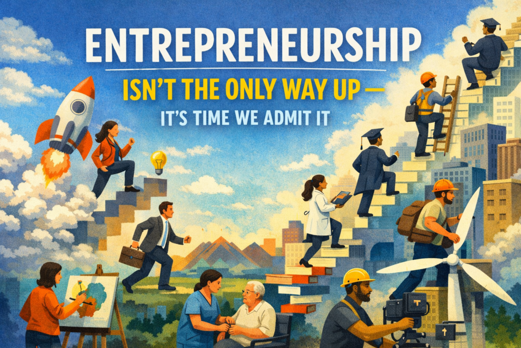 Entrepreneurship Isn’t the Only Way Up — It’s Time We Admit It