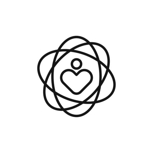 Core values icon outline collection in black and on white background vector